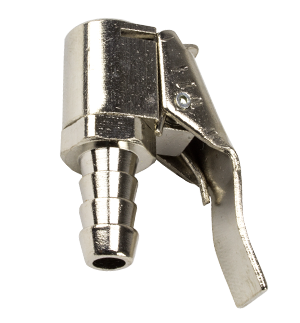 Nickel Plated Brass Air Chuck 5/16" Hose Barb