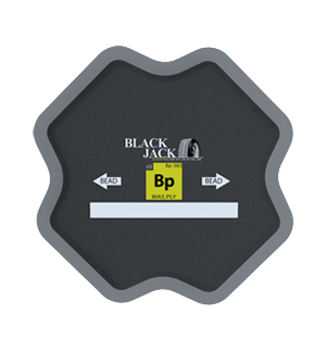 Bias Ply Repair (4 ply) 6 1/2" x 6 1/2" (165mm x 165mm