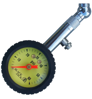 Dial Tire Gauge 0-160 PSI Swivel-Angle Chuck
