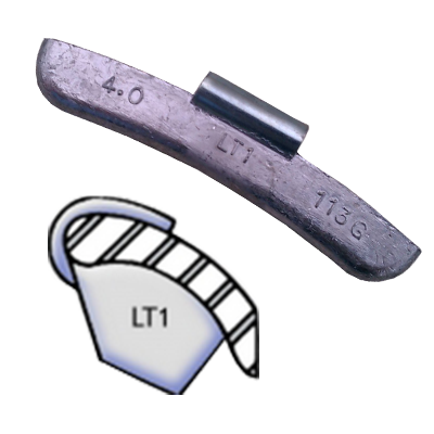 LT1 B Series Lead Clip-on Weights