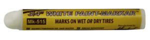 Paint Stick White 3/4" Diameter Round