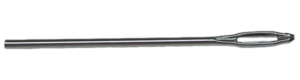 6" Open Eye Needle, Chrome Chrome