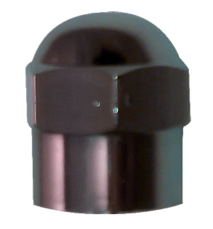 Chromed Plastic Dome Cap Dome Type w/ O-Ring Seal