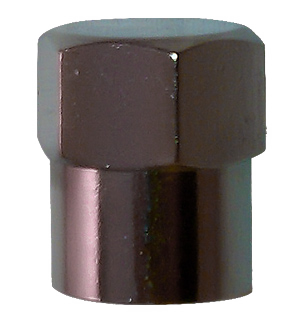 Chromed Plastic Hex Cap w/ O-Ring Seal