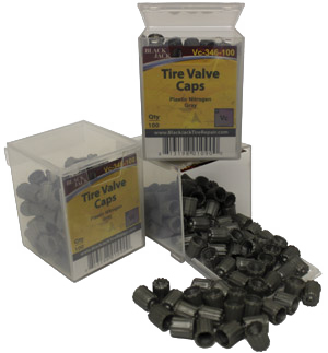 Tire Valve Caps Gray (Nitrogen)  Plastic