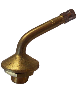 Brass Clamp-In Valve European Style, 20.5mm Rim Hole