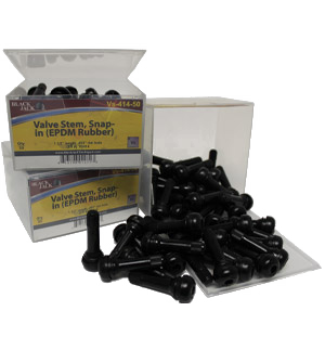 Valve Stem 1 1/2" eff. Length .453" Snap-In EPDM Rubber