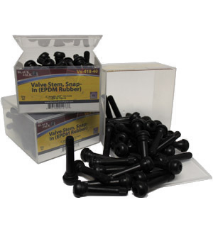 Valve Stem  (TR418)  2" Snap-In EPDM Rubber