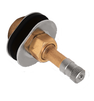 1 1/2" Brass Clamp-In Valve Oval Rim Hole