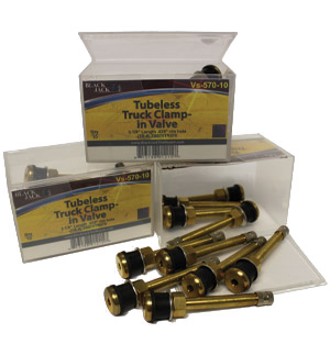 Valve Stem  (TV570)  3 1/8" eff. Clamp-in Valve for Truck & Bus